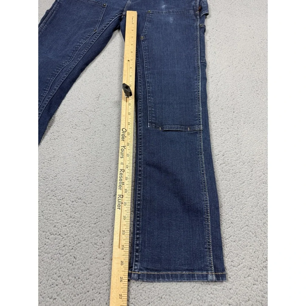 Dovetail Workwear The Maven Slim Jeans Womens 8/28 Blue Utility Stretch Denim